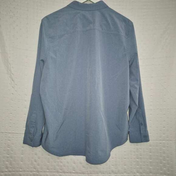 Eddie Bauer Ladies Light Blue Lightweight Shirt Long Sleeve Size XL - Picture 3 of 13